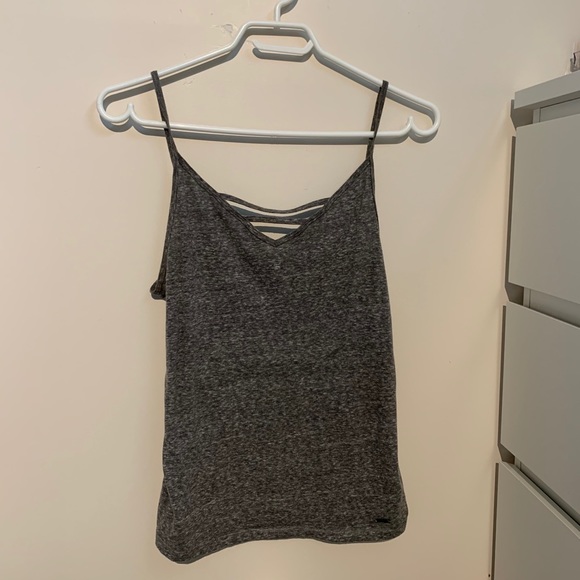 hollister gray tank top